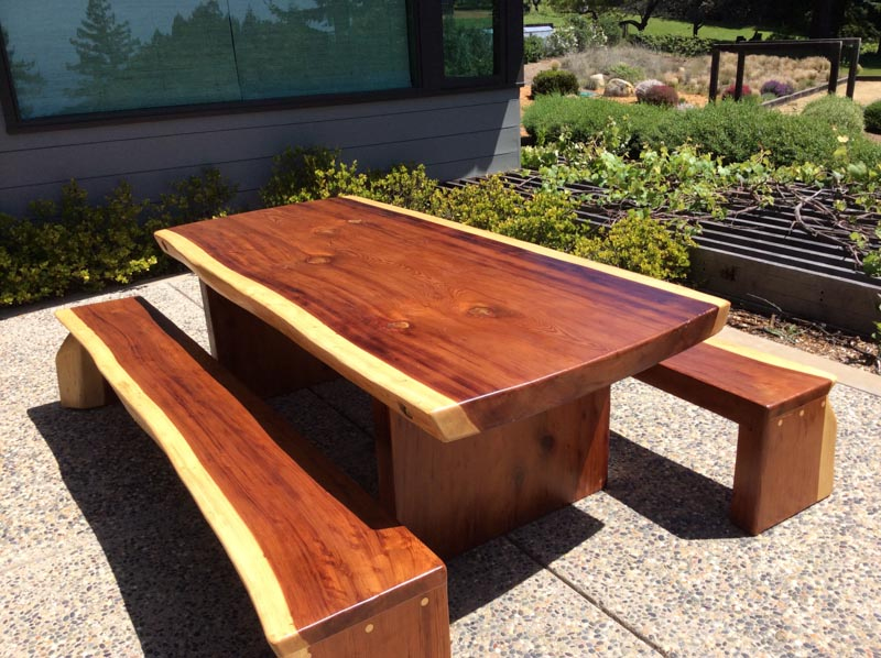 Slab Table and Benches