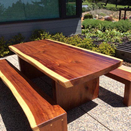 Slab Table and Benches