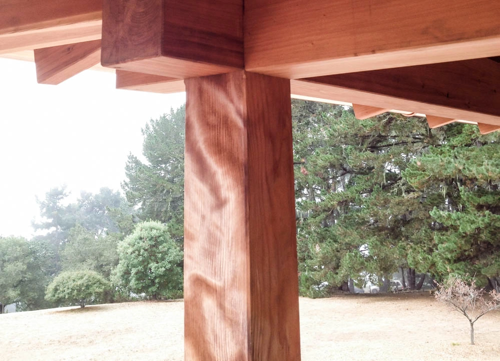 Figured Redwood Post | Out Of The Woods